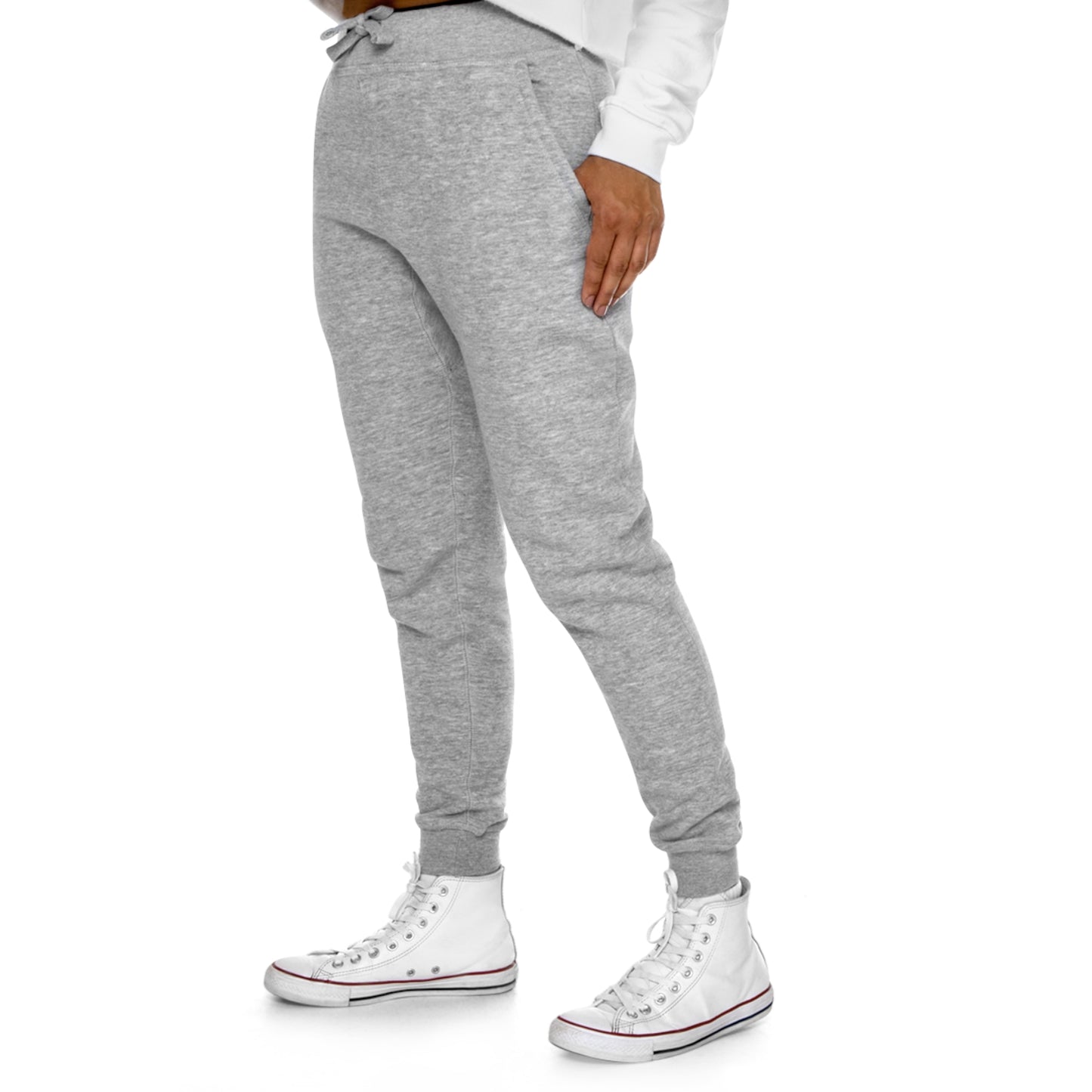 Unisex Fleece Joggers - Light Grey