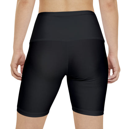 Women's Workout Shorts (AOP) - Black