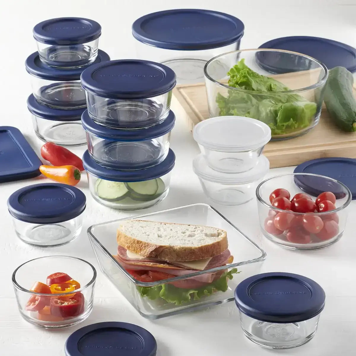 Anchor Hocking 30 piece glass food storage set